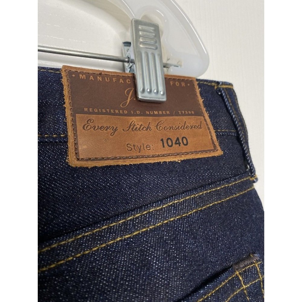 J Crew Mens 1040 Kaihara Japanese Denim Slim Straight Jeans 35x34 Measure 35x33 - Picture 5 of 10